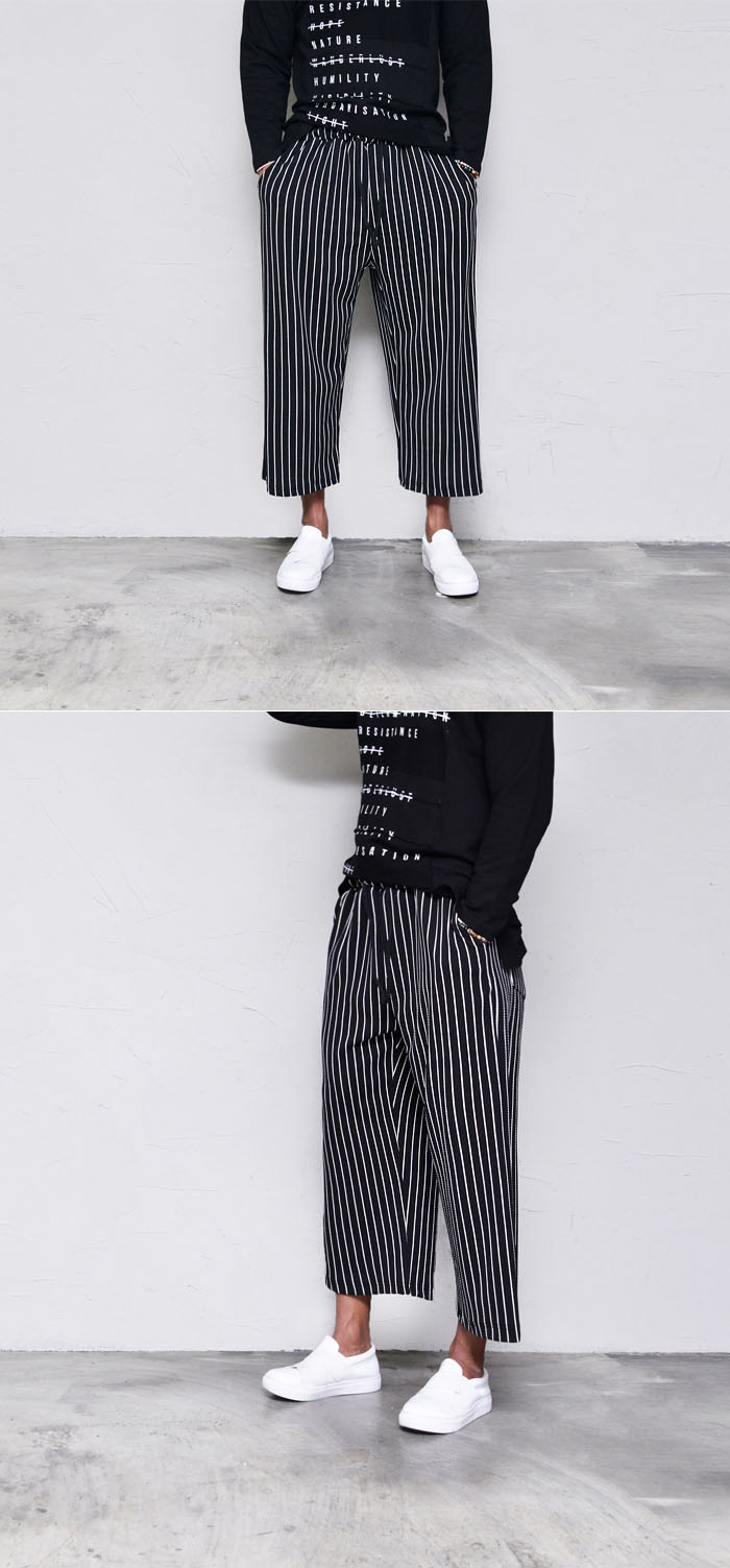 baggy striped pants